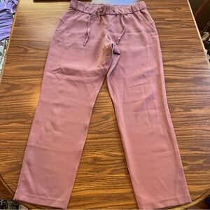 Lulu lemon dusty pink drawstring pants
